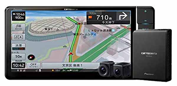 カロッツェリア VREC-DS800DC』レビュー評価：楽ナビ対応機種と